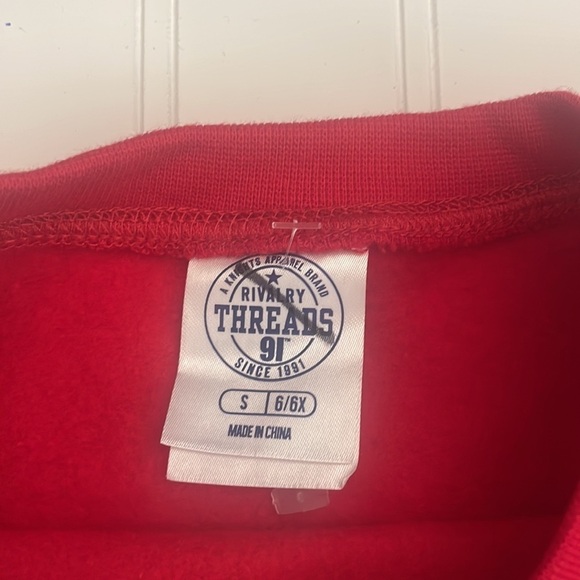 Rivalry Threads Ohio State University sweatshirt youth red logo pullover Sz S - Picture 3 of 7